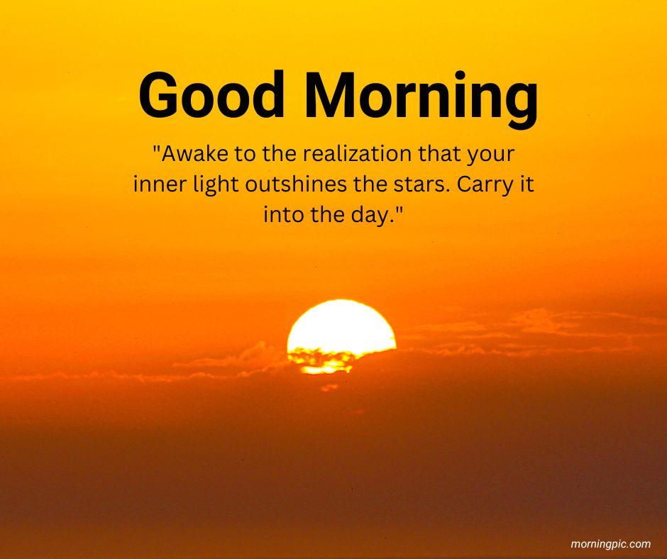 Sunrise good morning images with positive words and quotes in english