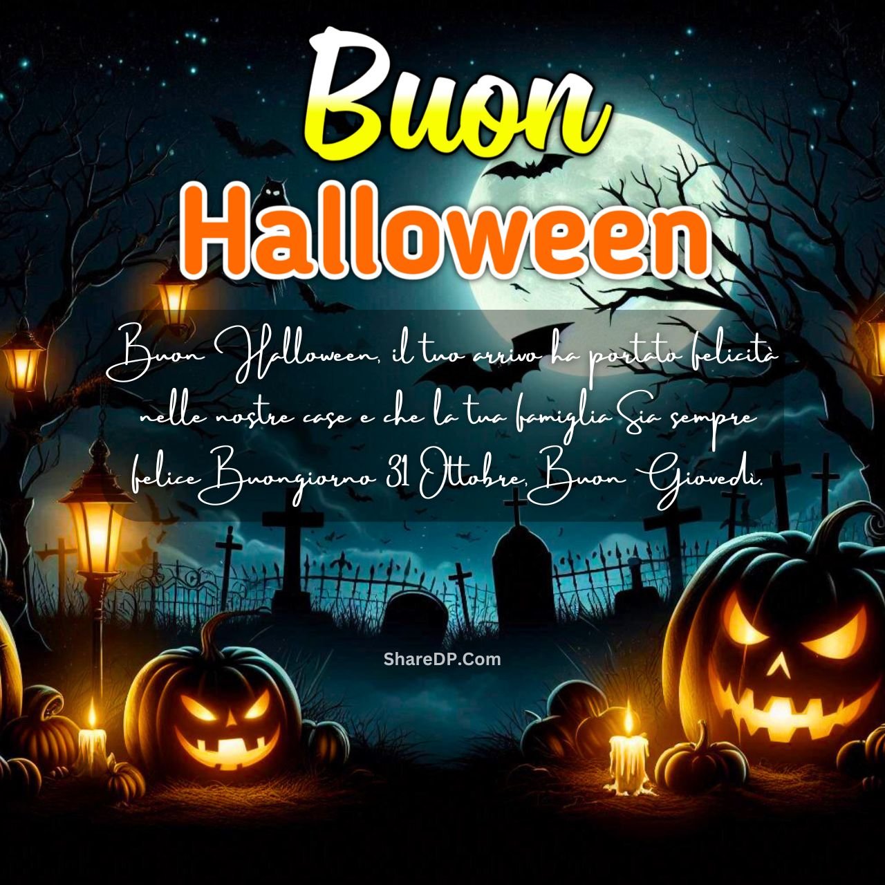 [299+] Buon Halloween Immagini, Frasi, GIF Nuove Gratis {Buon Giovedì 31 Ottobre 2024}