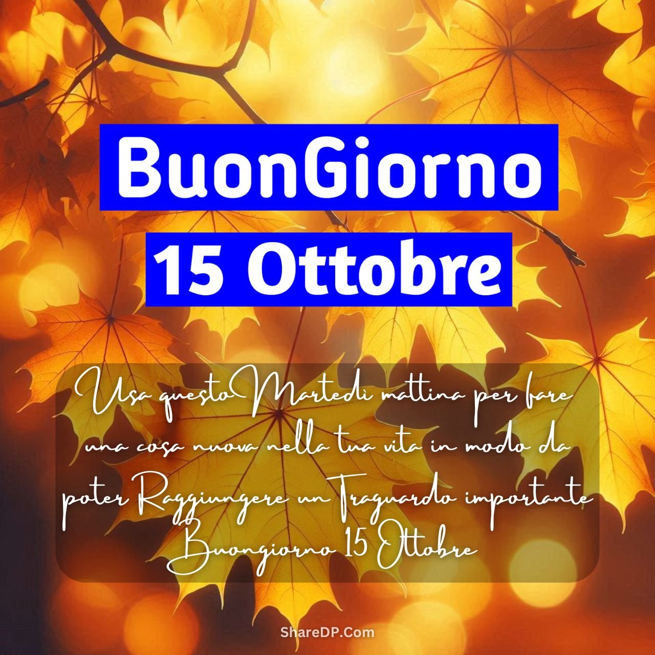 [85+] Buongiorno 15 Ottobre Immagini e GIF Nuove Gratis {Buon Martedì 2024}