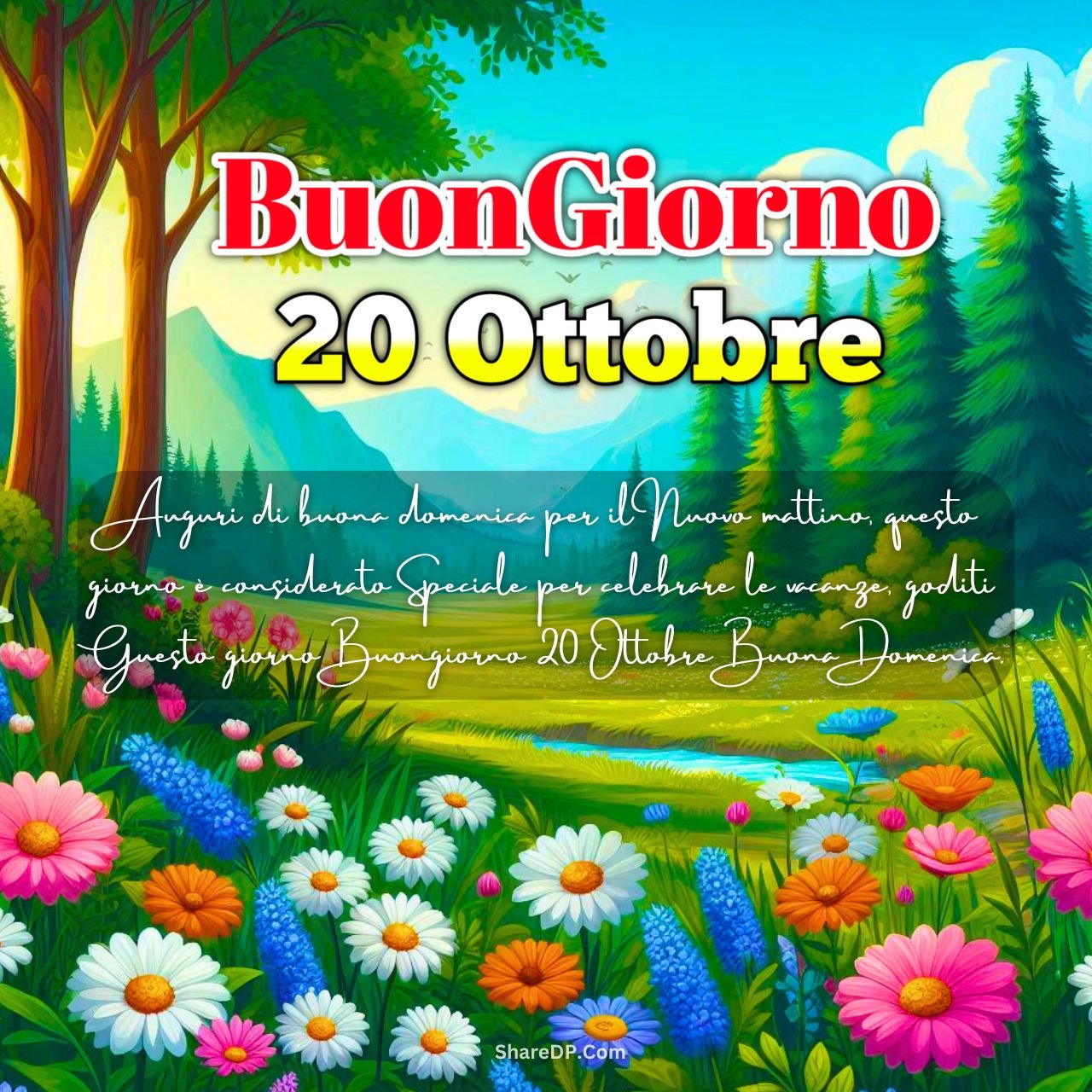 [200+] Buongiorno 20 Ottobre Immagini, Frasi, GIF Nuove Gratis {Buon Domenica 2024}