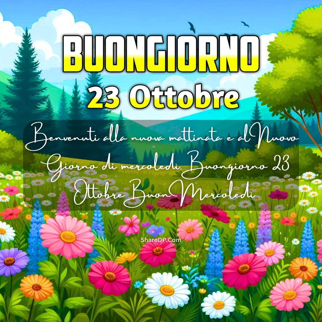 [279+] Buongiorno 23 Ottobre Immagini, Frasi, GIF Nuove Gratis {Buon Mercoledì 2024}