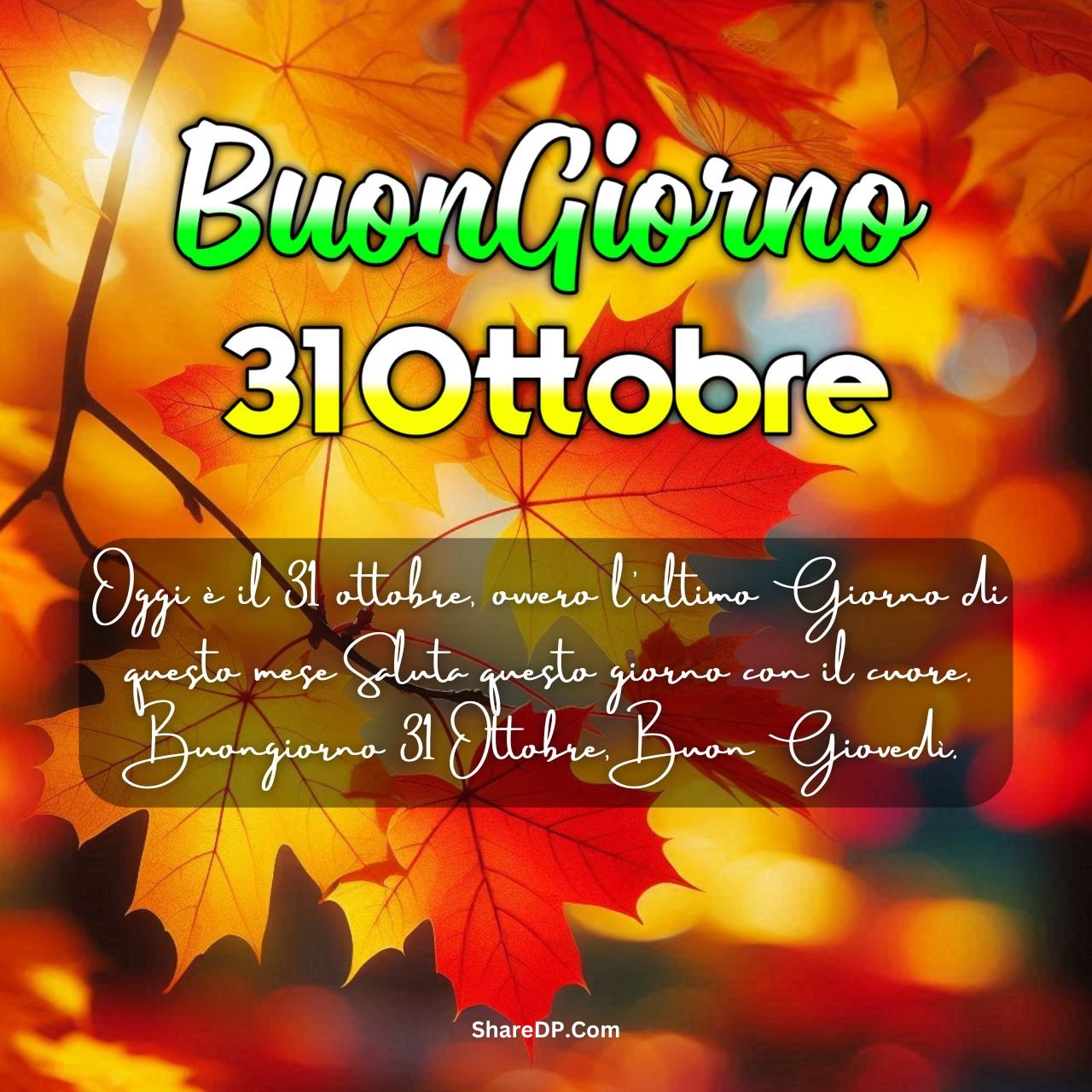 [299+] Buongiorno 31 Ottobre Immagini, Frasi, GIF Nuove Gratis {Buon Giovedì 2024}