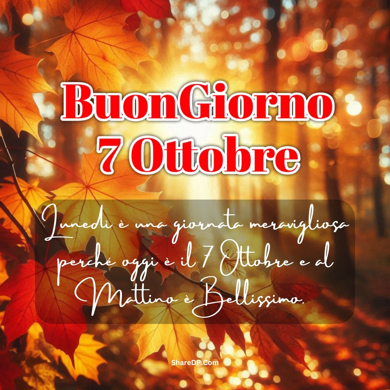 [599+] Buongiorno 7 Ottobre Immagini, GIF, Foto Nuove Gratis {Buon Lunedì 2024}