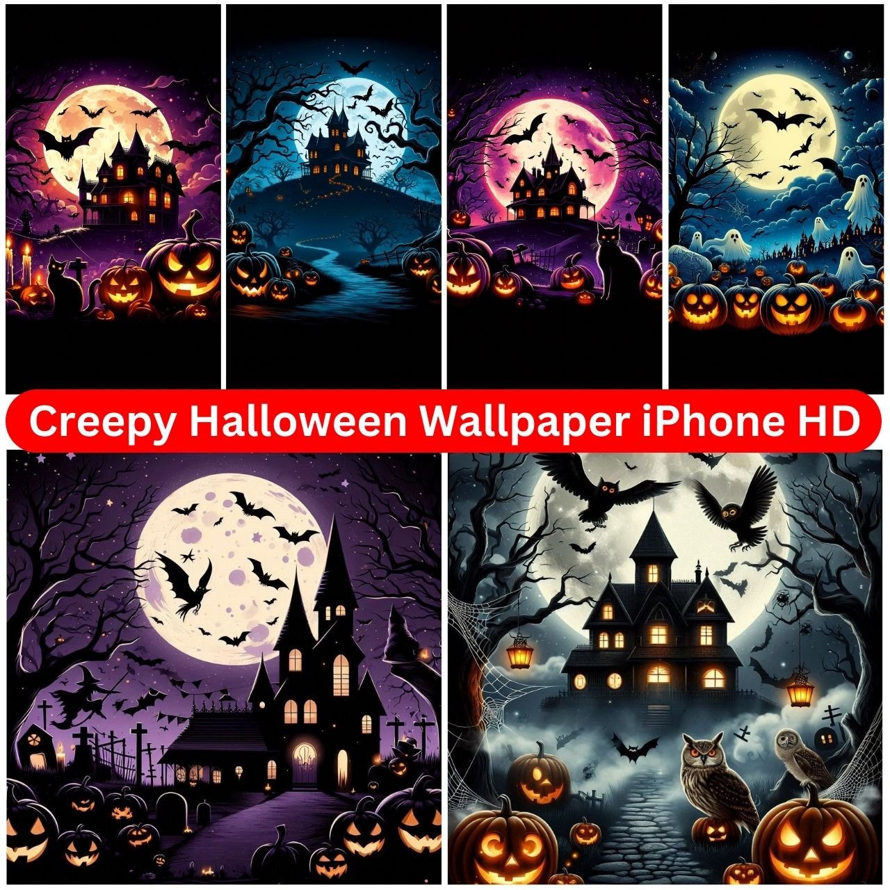 [169+] Creepy Halloween Wallpaper iPhone HD, 1080p, 4K, 8K, Aesthetic Free Download