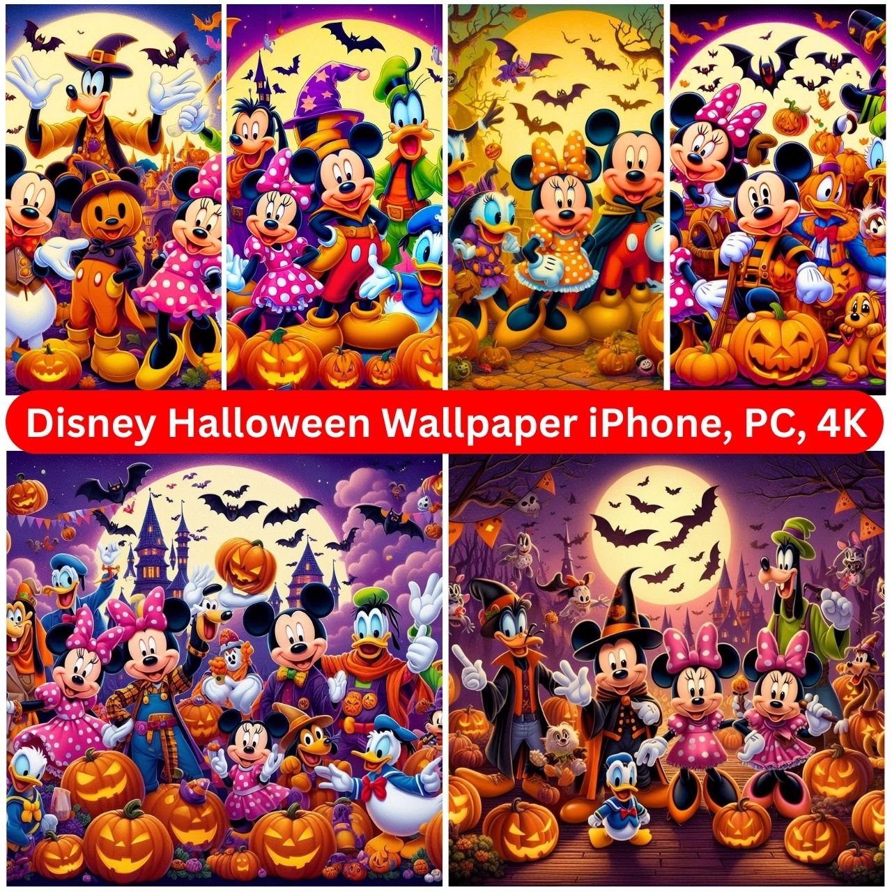 [79+] Disney Halloween Wallpaper iPhone, PC, Desktop, HD, 4K Free 2024