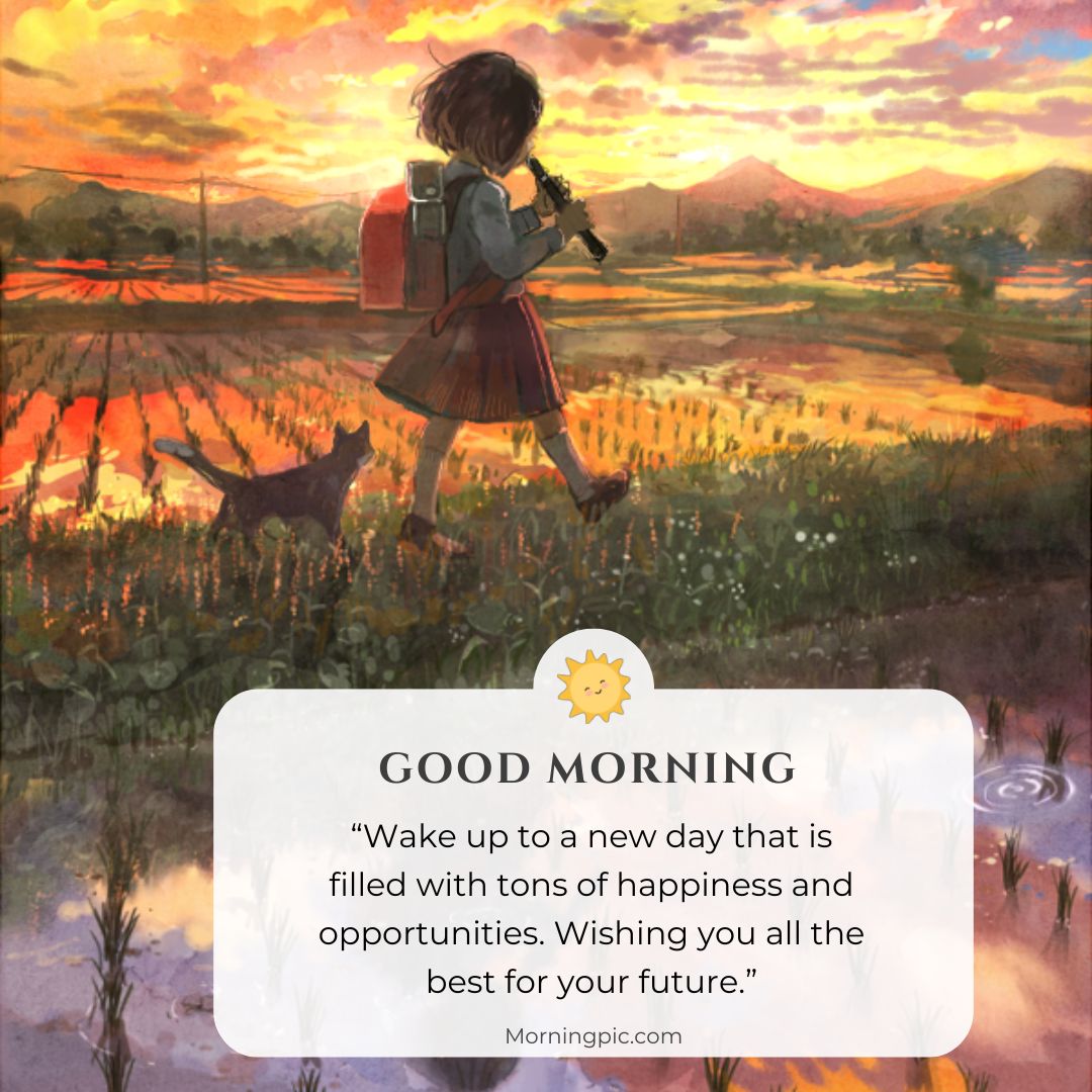 cute painting good morning images with positive words