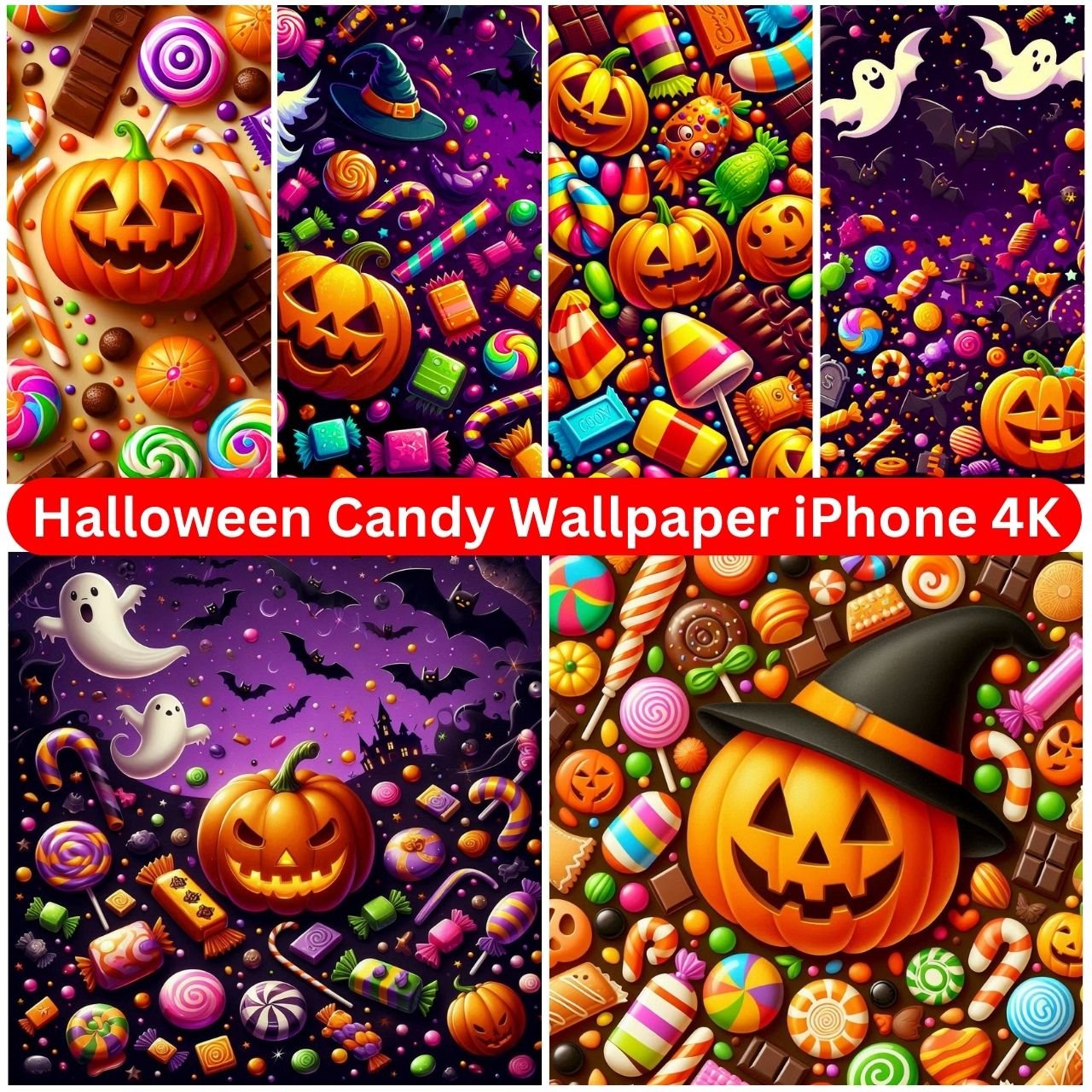 [79+] Halloween Candy Wallpaper iPhone, PC, Desktop, HD, 4K, Free 2024