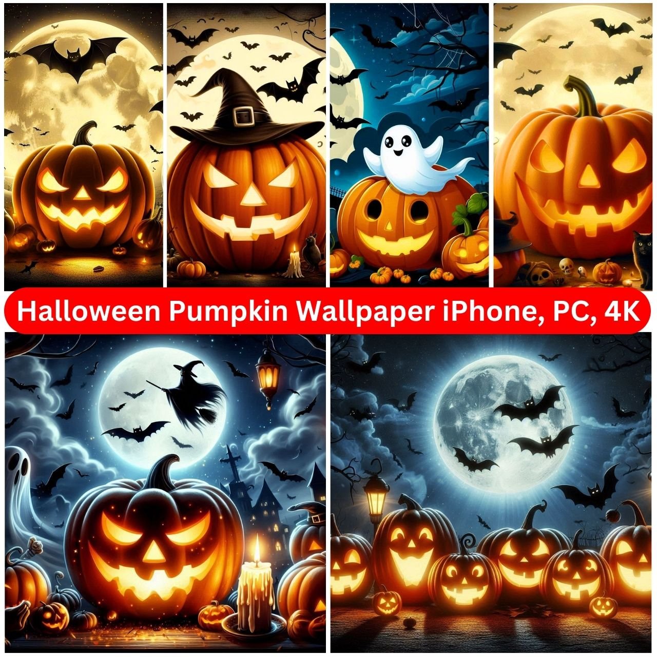 [287+] Halloween Pumpkin Wallpaper iPhone, Aesthetic, PC, HD, 4K Free 2024