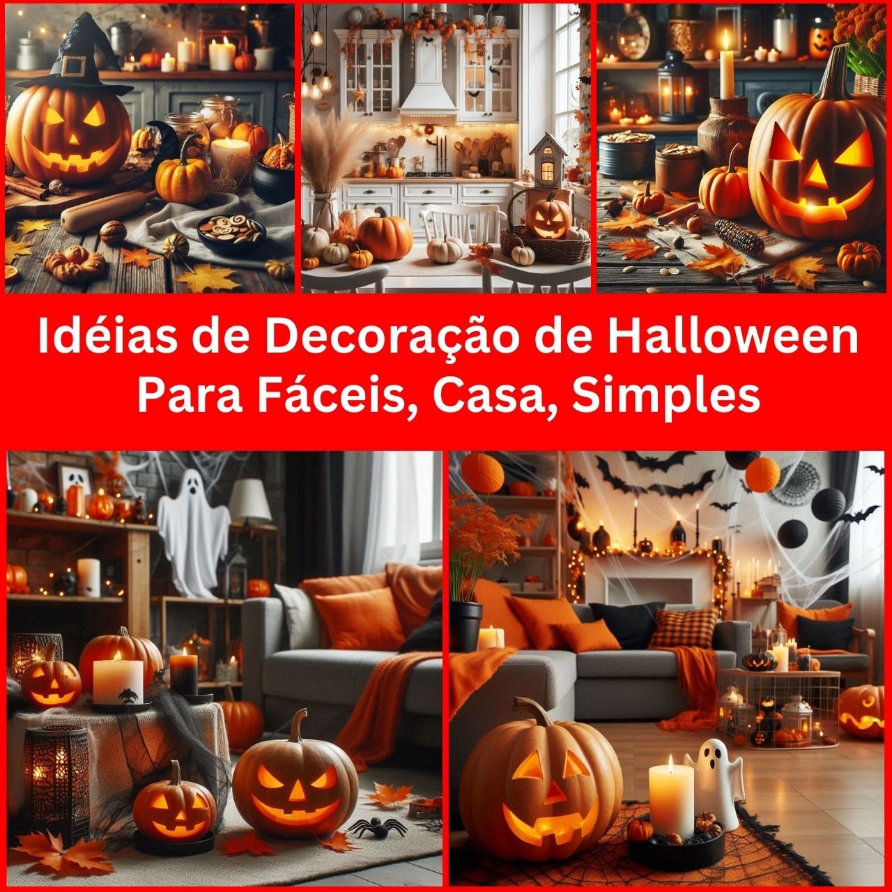 167 Idéias de Decoração de Halloween Para Fáceis, Casa, Simples