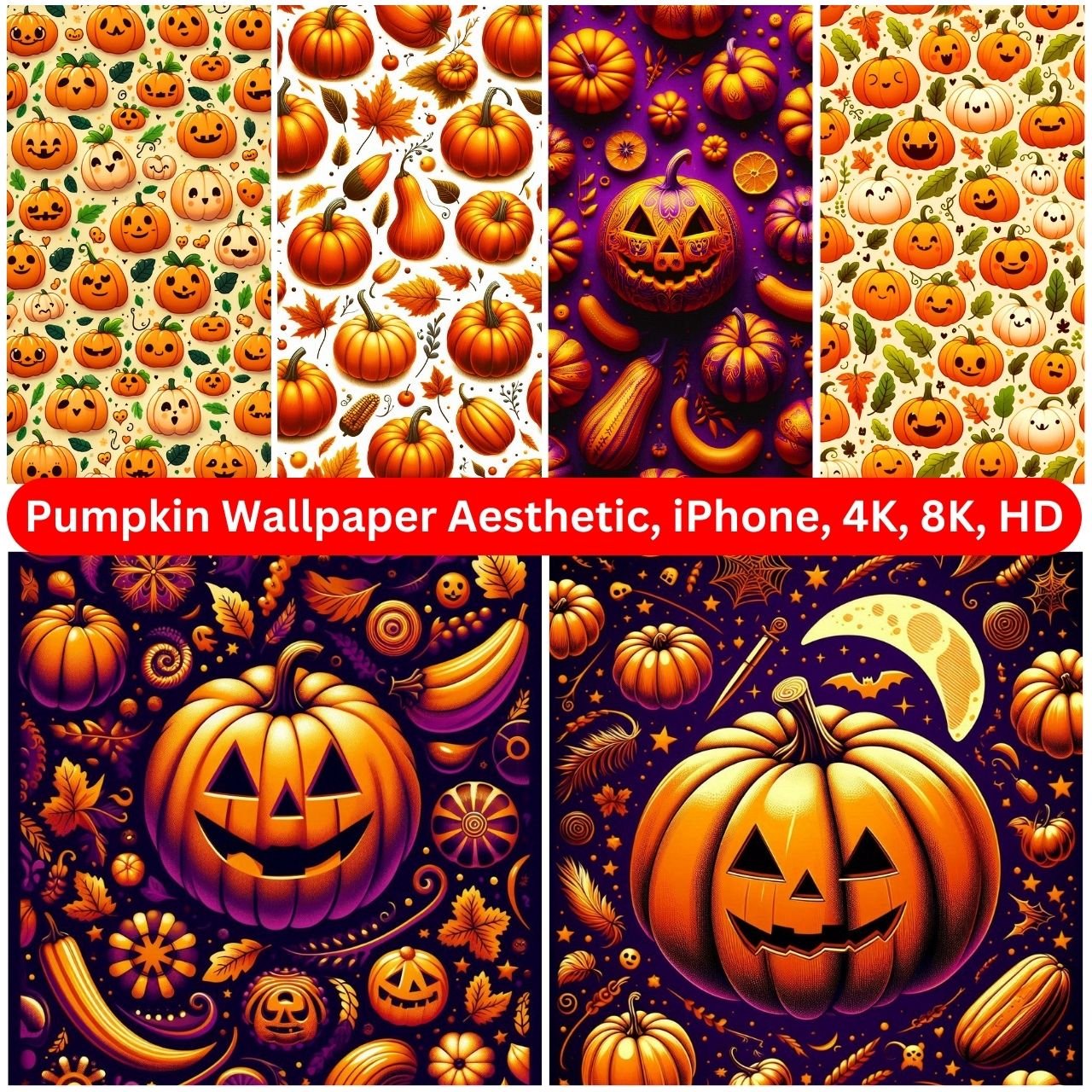 [150+] Pumpkin Wallpaper Aesthetic, iPhone, 1080p, 4K, 5K, 8K, HD Download 2024