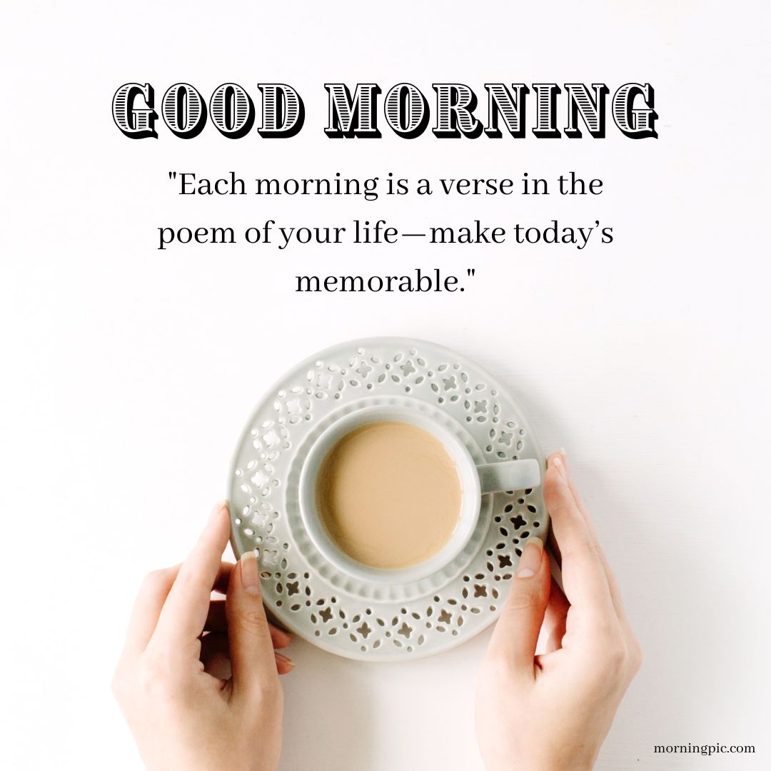 good morning images with positive words and images coffee