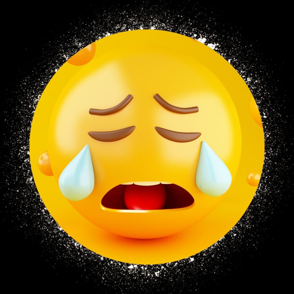 sad dp emoji