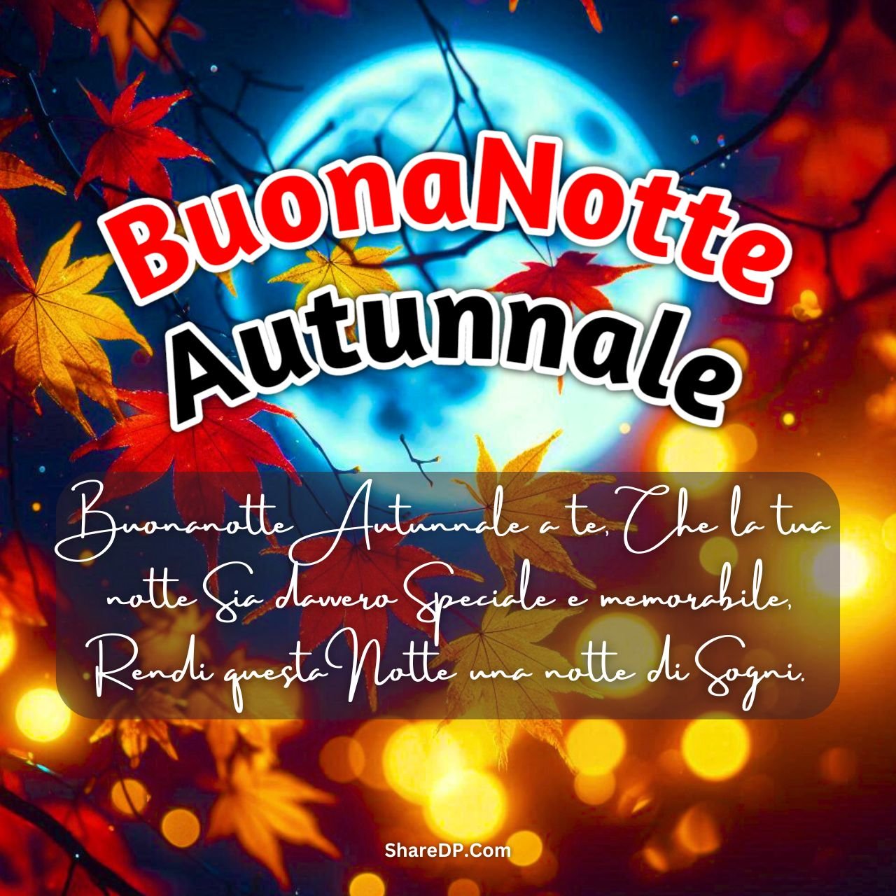 [299+] Buonanotte Autunnale Immagini, GIF, Frasi Nuove Gratis 2024