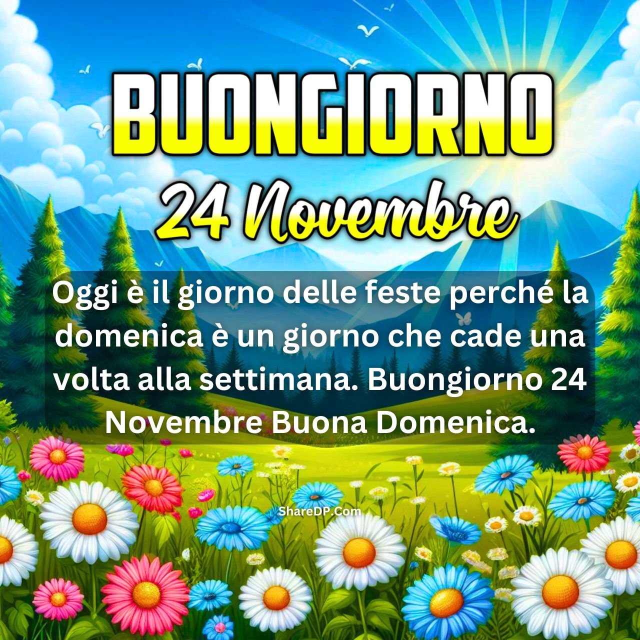 [199+] Buongiorno 24 Novembre Immagini, GIF, Frasi Nuove Gratis {Buona Domenica 2024}