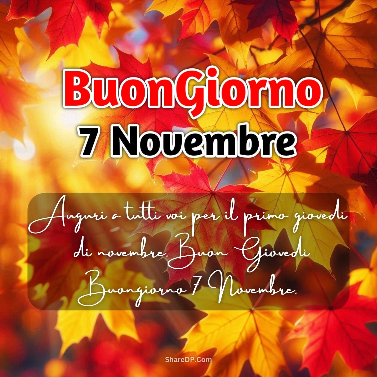 [399+] Buongiorno 7 Novembre Immagini, Frasi, GiF Nuove Gratis {Buon Giovedì 2024}