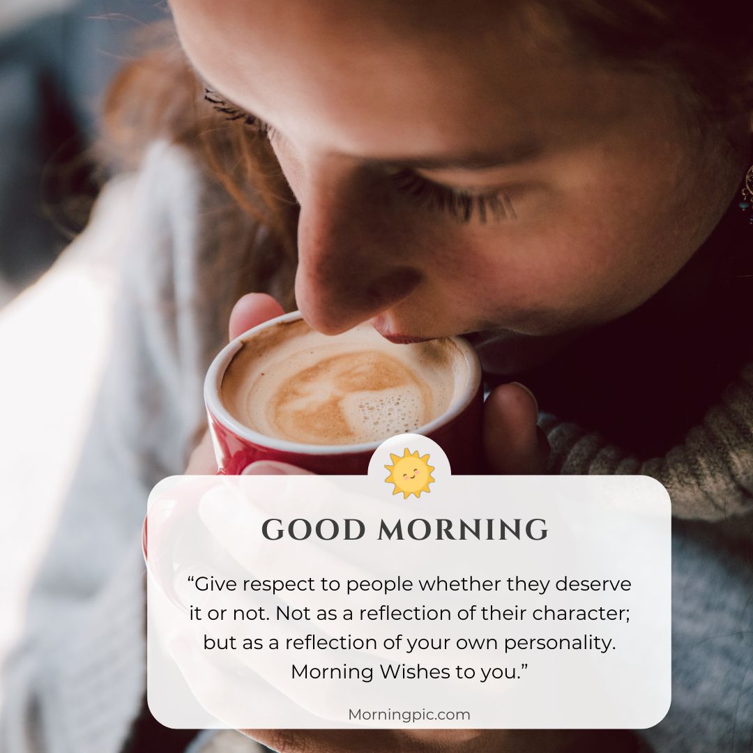 coffee sip good morning images with positive words