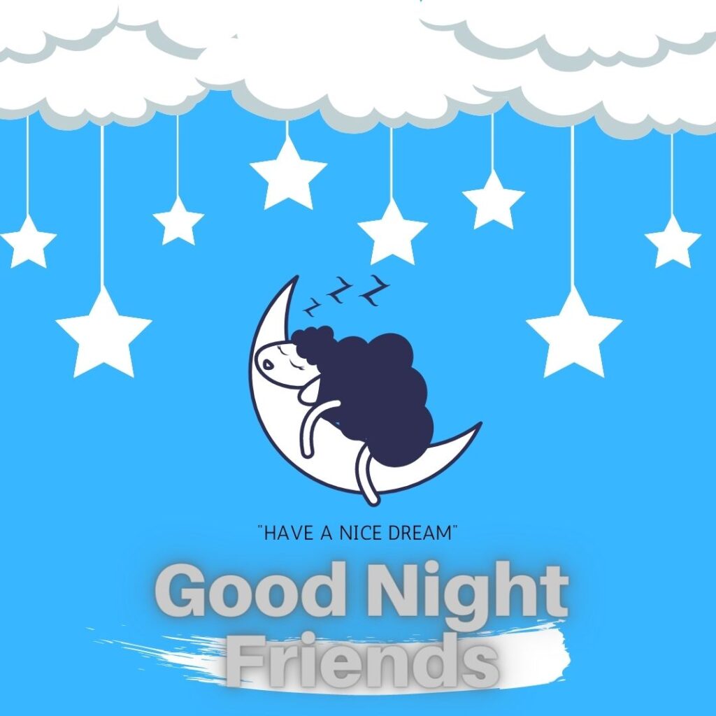 friend sweet good night images