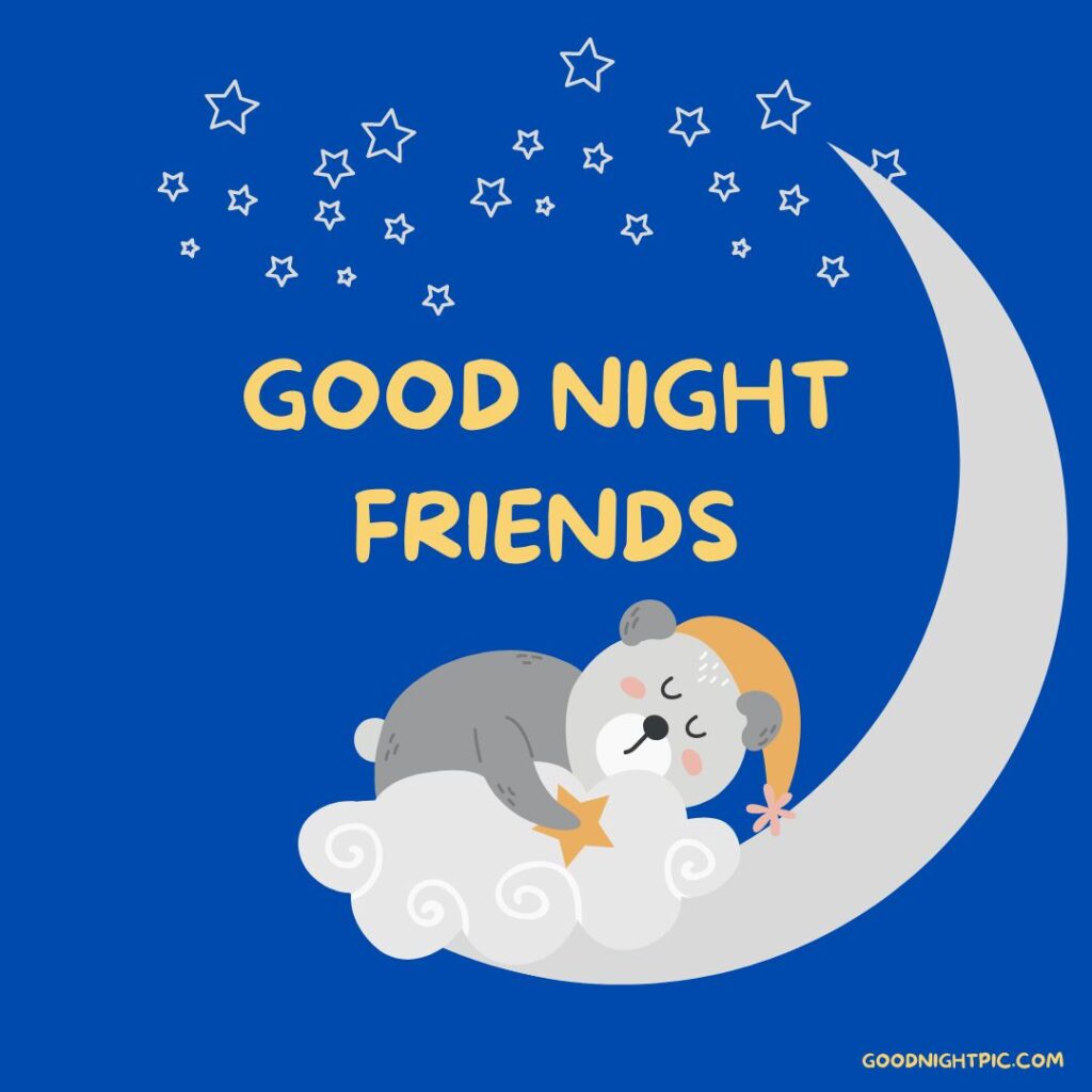 friend sweet good night images