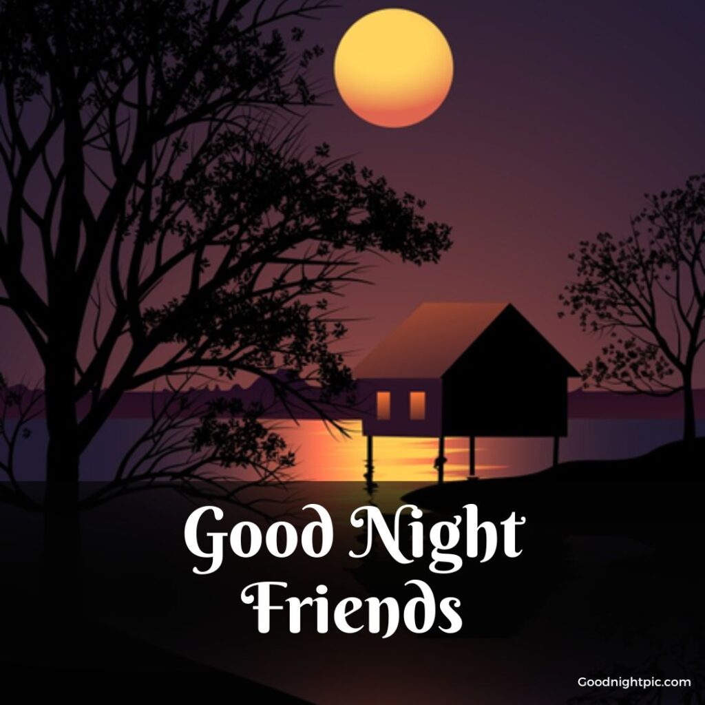 friend sweet good night images