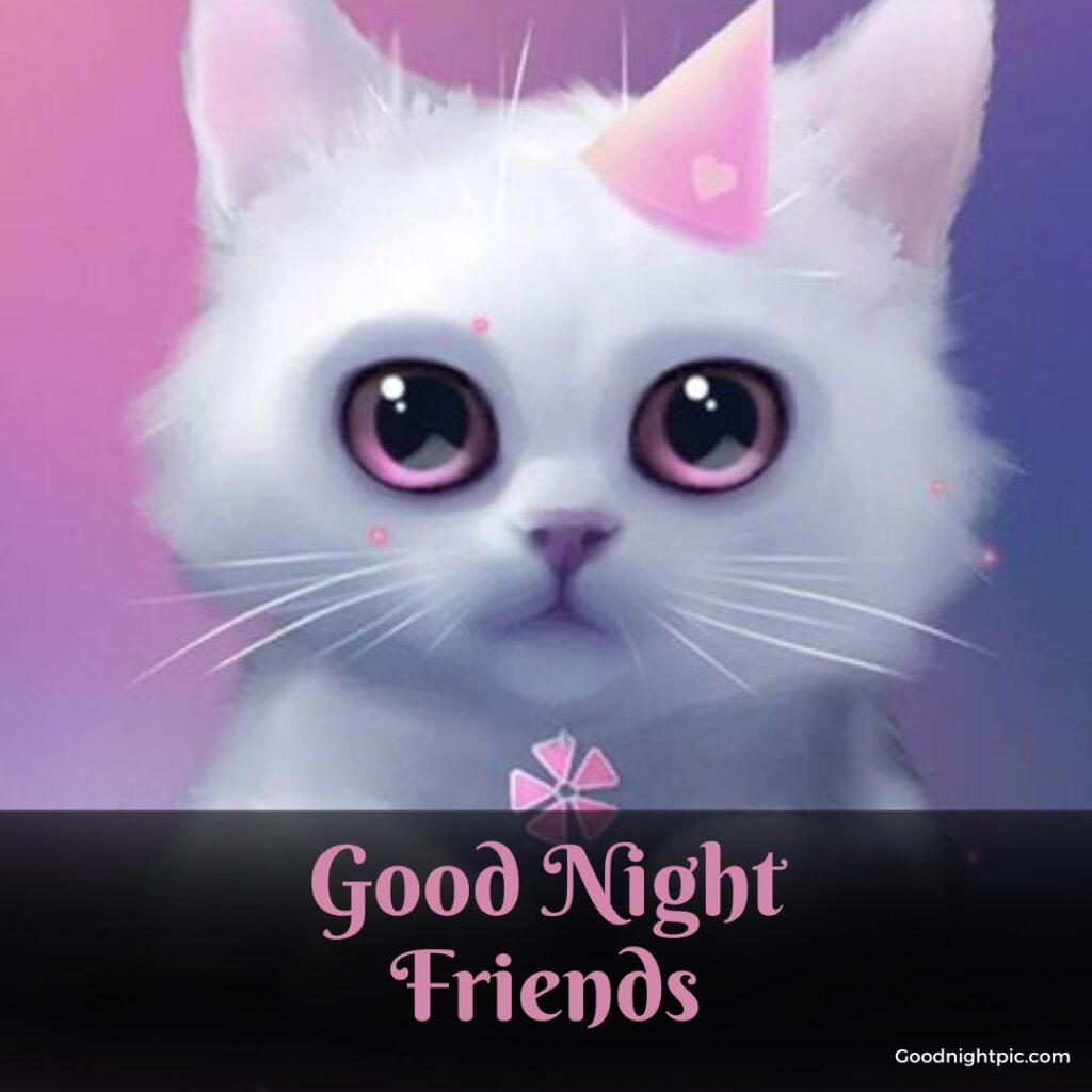 good night friends photo
